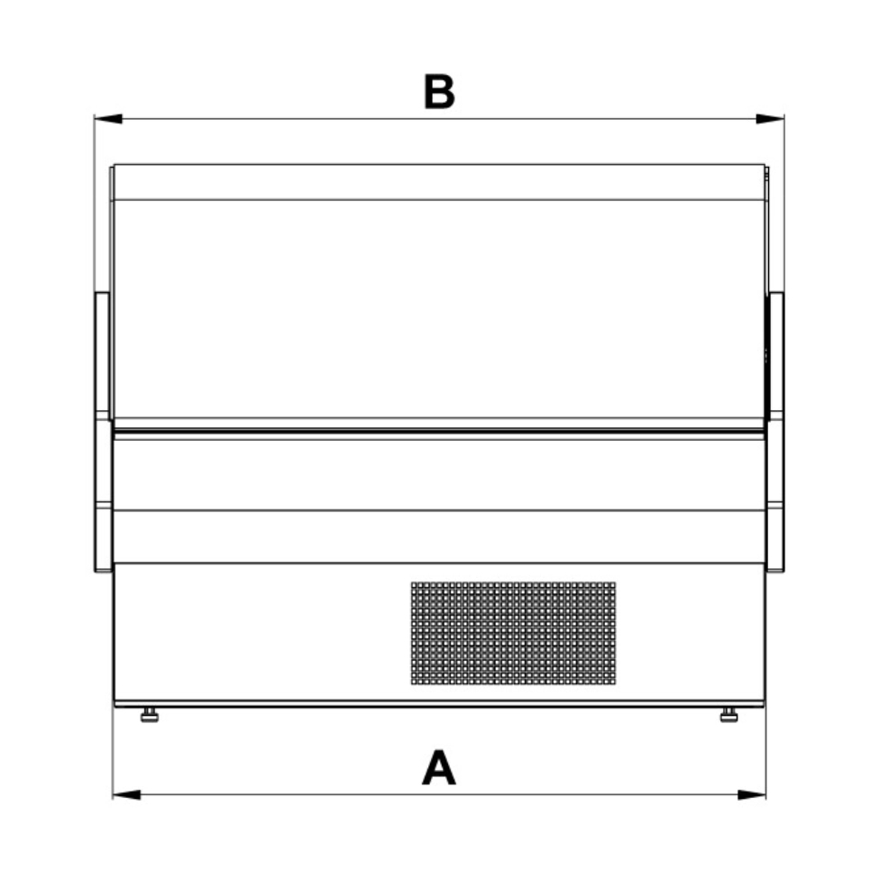 Vitrina frigorifica LOW Plug In ( frontal 2d )